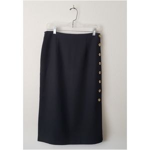 NWOT Tahari Black Pencil Skirt